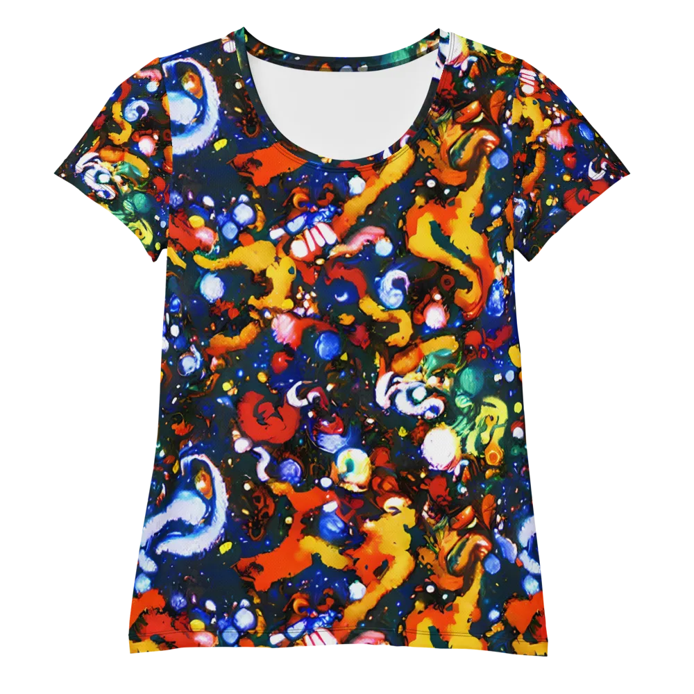 Orchid Voltage on Women's Athletic T-Shirt — Front
