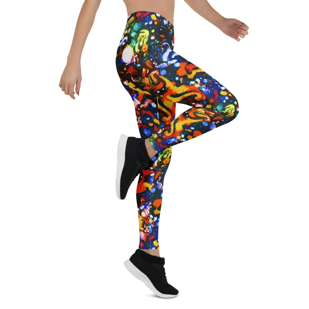 Orchid Voltage on Leggings — Right
