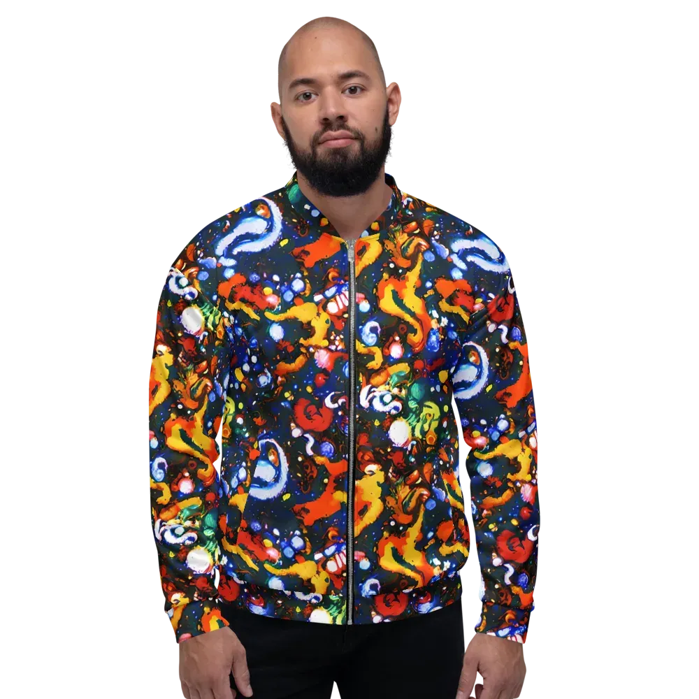 Orchid Voltage on Bomber Jacket — Front