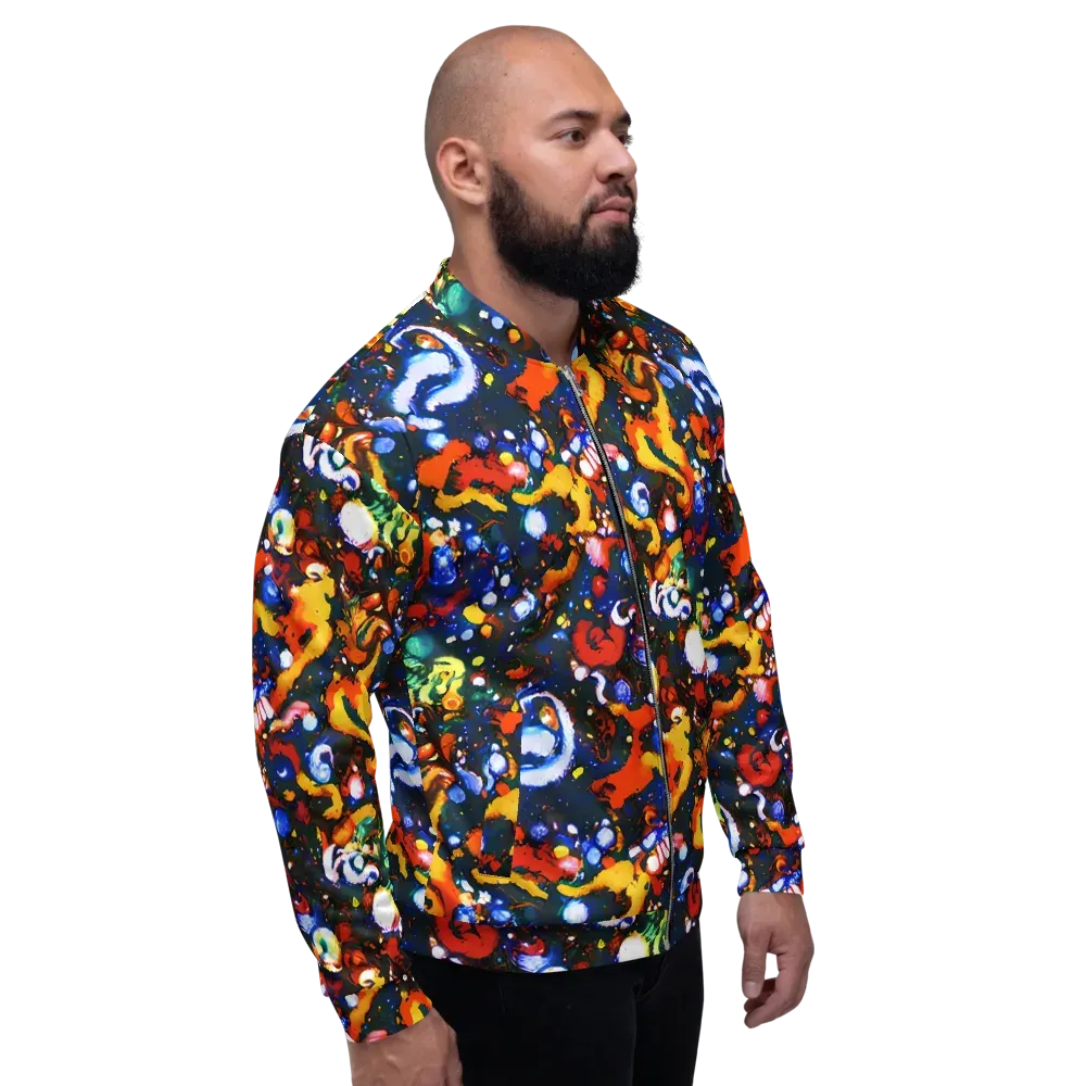 Orchid Voltage on Bomber Jacket — Right