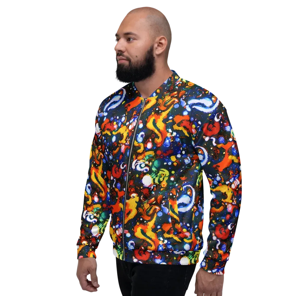 Orchid Voltage on Bomber Jacket — Left