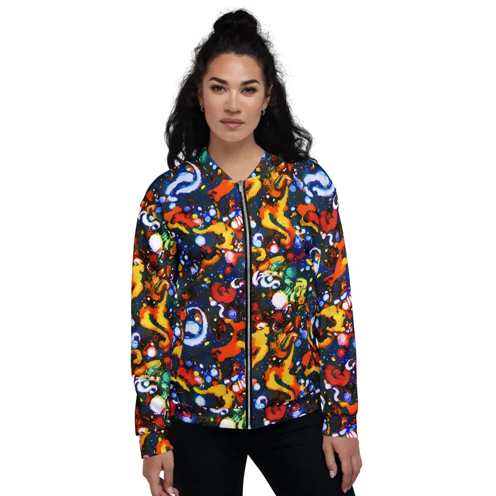 Orchid Voltage on Bomber Jacket — Front