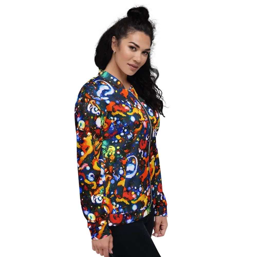 Orchid Voltage on Bomber Jacket — Right