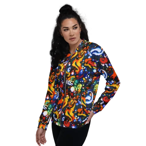 Orchid Voltage on a Bomber Jacket