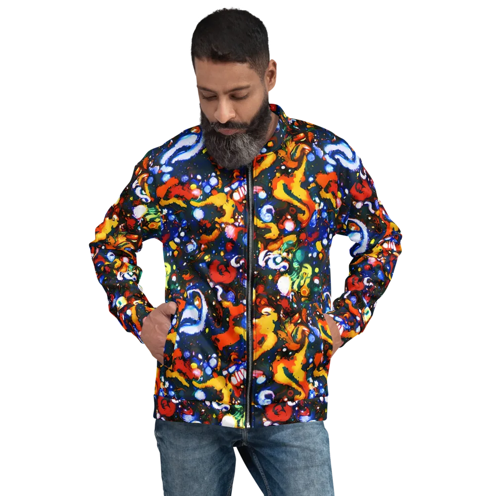 Orchid Voltage on Bomber Jacket — Front