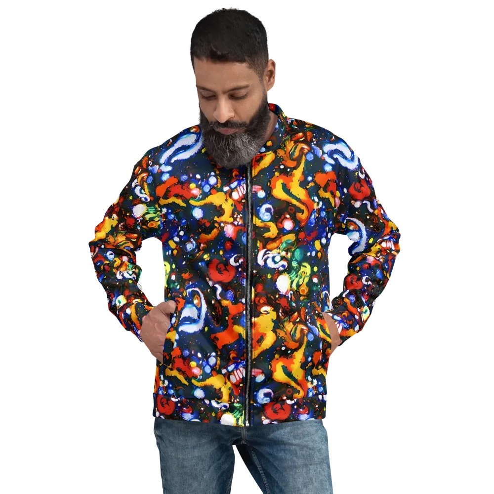 Orchid Voltage on Bomber Jacket — Front