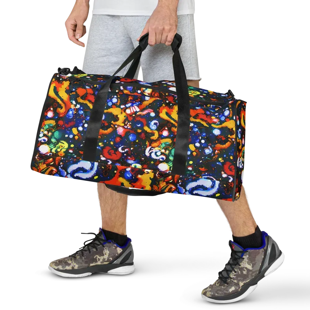 Orchid Voltage on Duffle Bag — Front