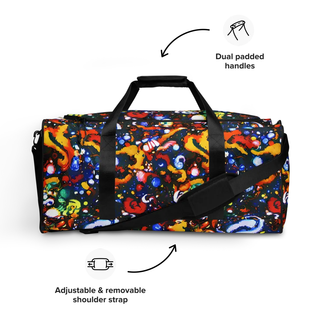 Orchid Voltage on Duffle Bag — Front