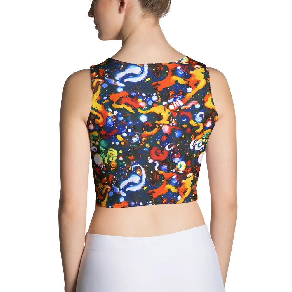 Orchid Voltage on Crop Top — Back