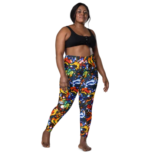 Orchid Voltage on a Leggings with Pockets