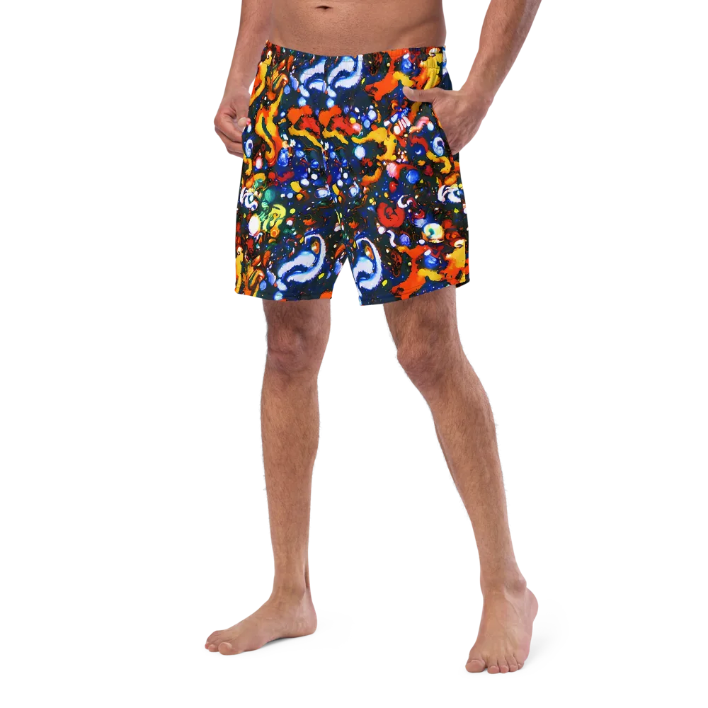 Orchid Voltage on Swim Trunks — Left Front