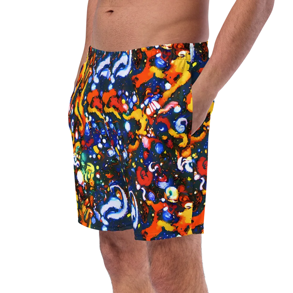 Orchid Voltage on Swim Trunks — Left Front