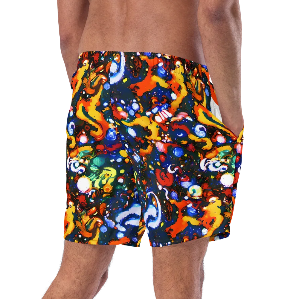 Orchid Voltage on Swim Trunks — Right Back
