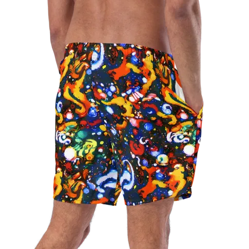 Orchid Voltage on a Swim Trunks