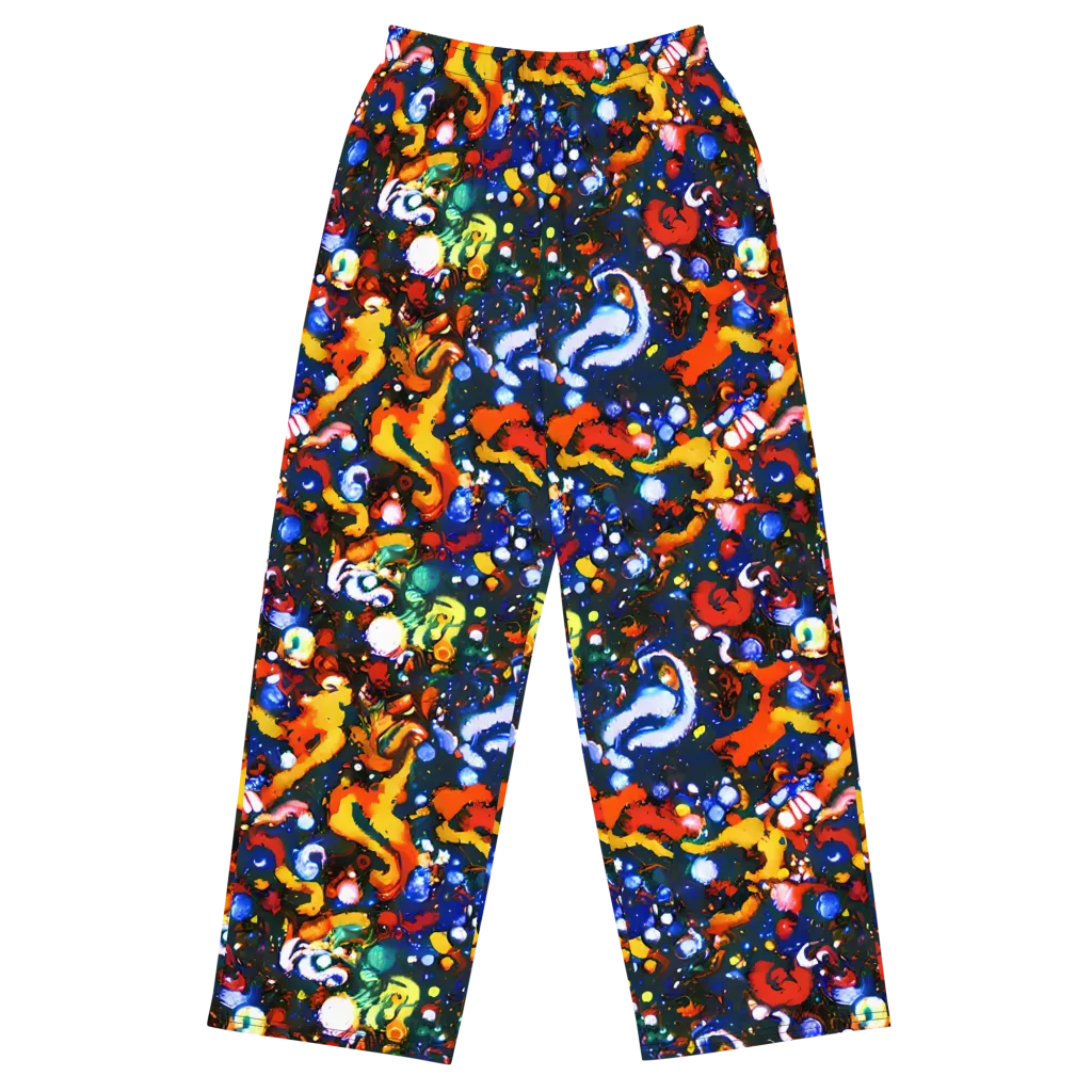 Orchid Voltage on Wide-Leg Pants — Front