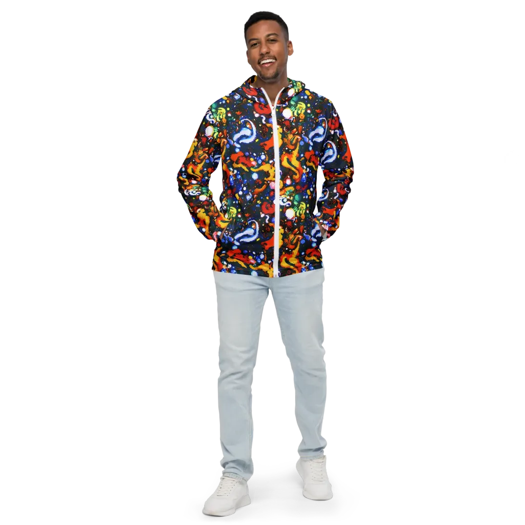 Orchid Voltage on Men's Windbreaker — Front
