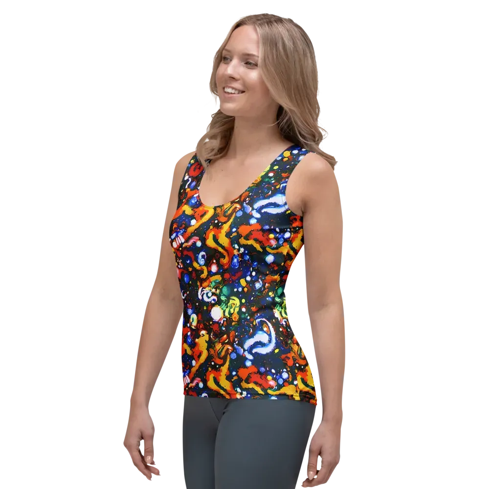 Orchid Voltage on Women's Tank Top — Left Front