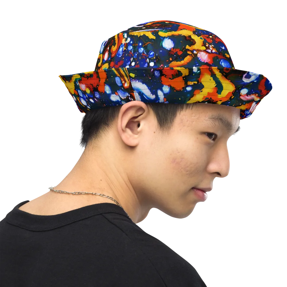 Orchid Voltage on Reversible Bucket Hat — Right Outside