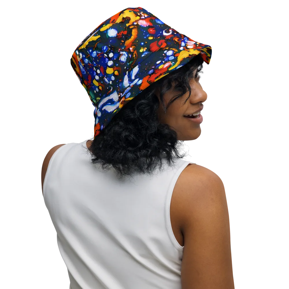 Orchid Voltage on Reversible Bucket Hat — Right Outside