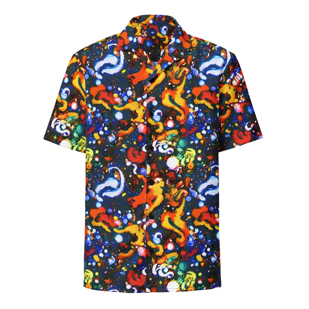 Orchid Voltage on Button Shirt — Front