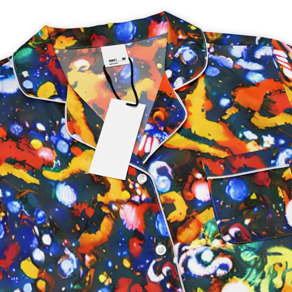Orchid Voltage on Women's Short Sleeve Pajama Top — Product details