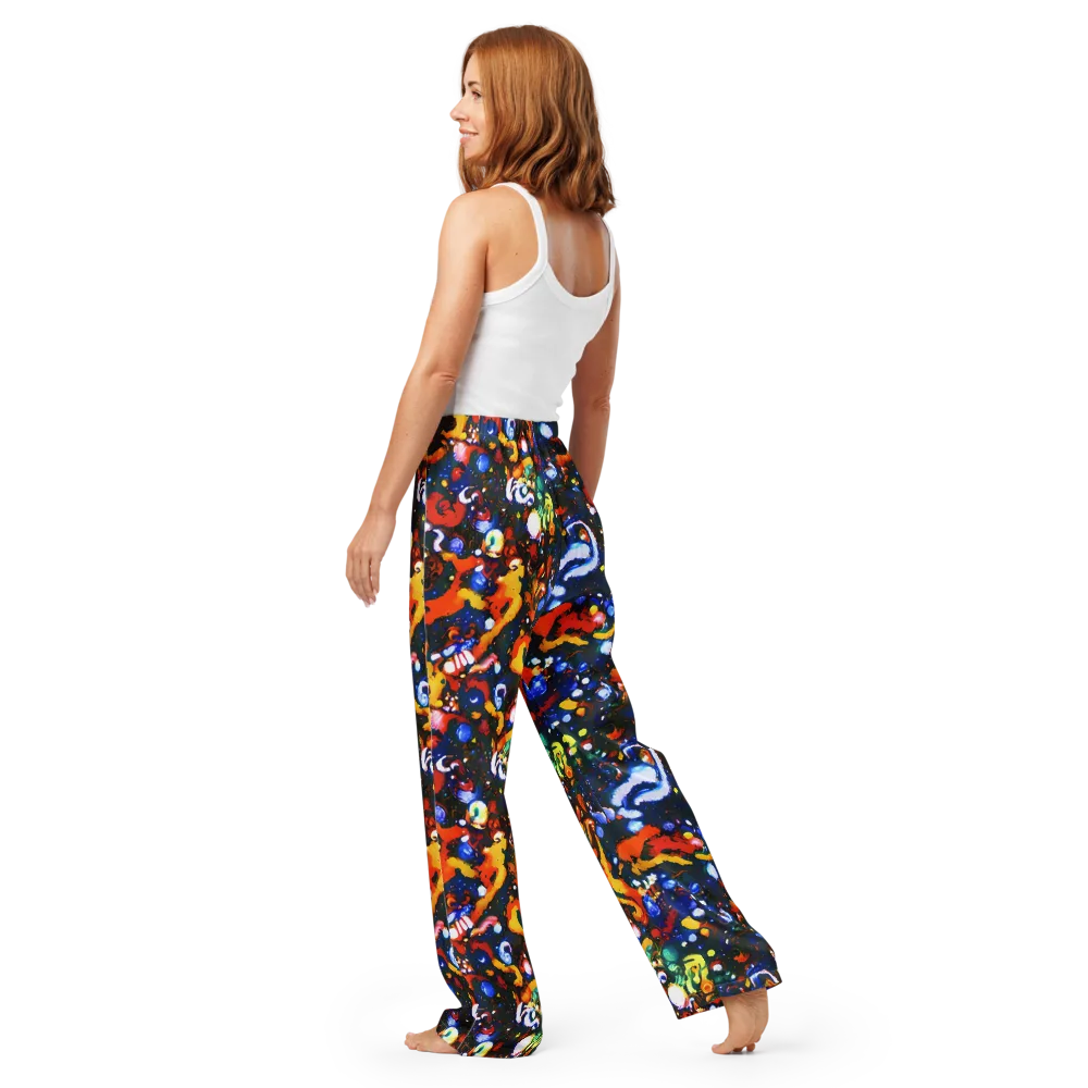Orchid Voltage on Women's Pajama Pants — Back