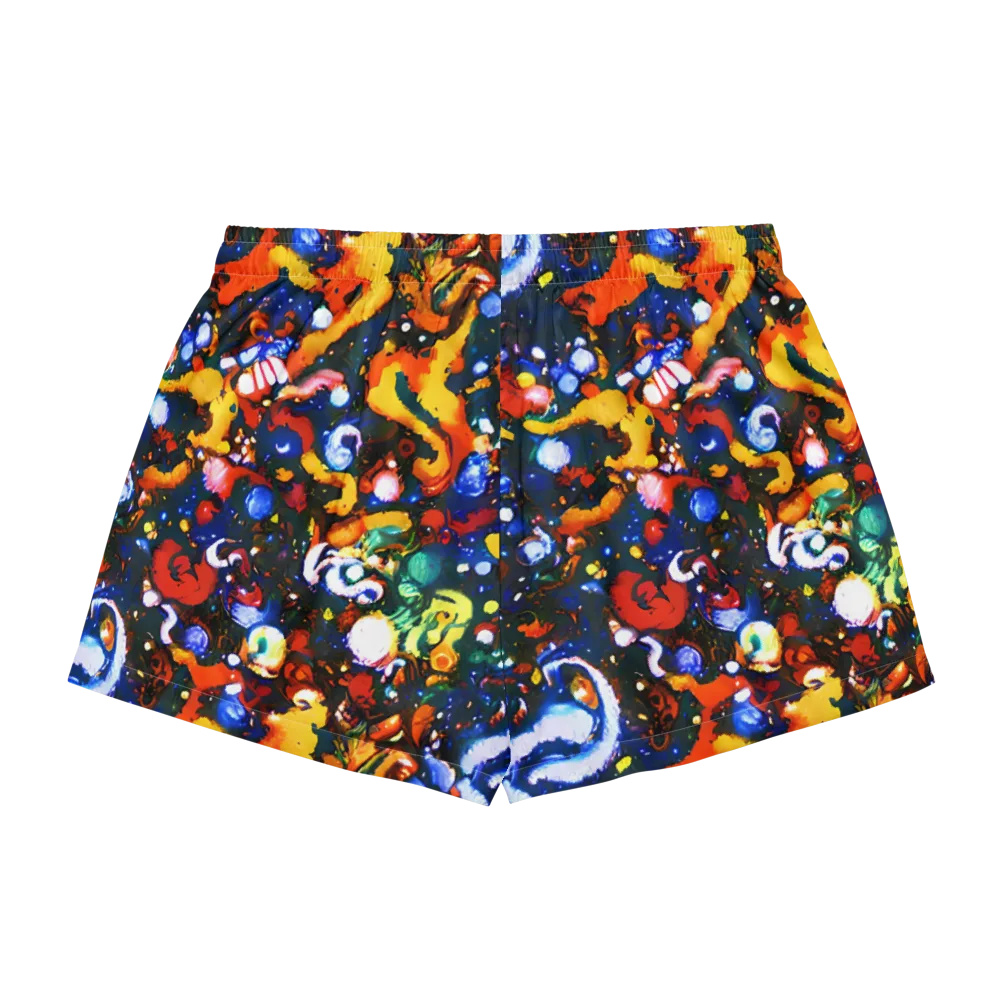 Orchid Voltage on Women's Pajama Shorts — Back