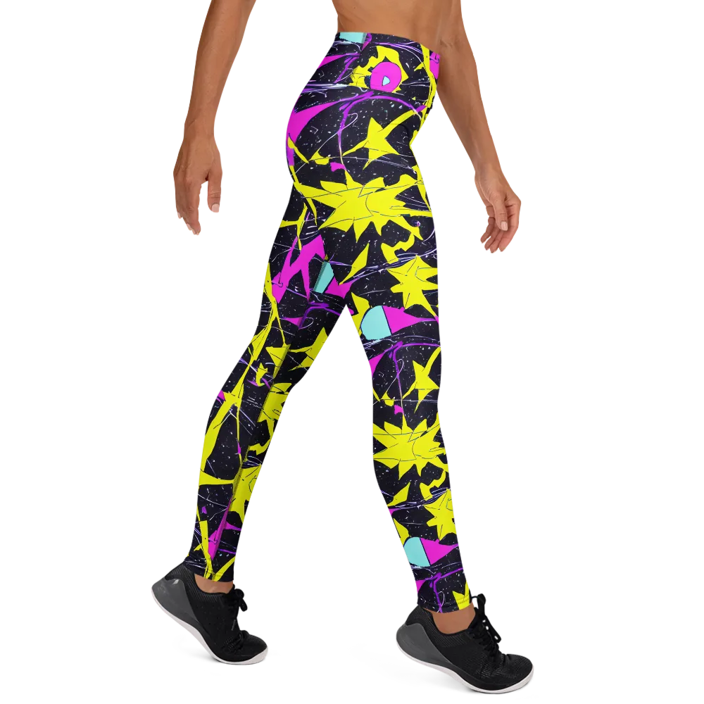 Ultraviolet Fracture on Yoga Leggings — Right