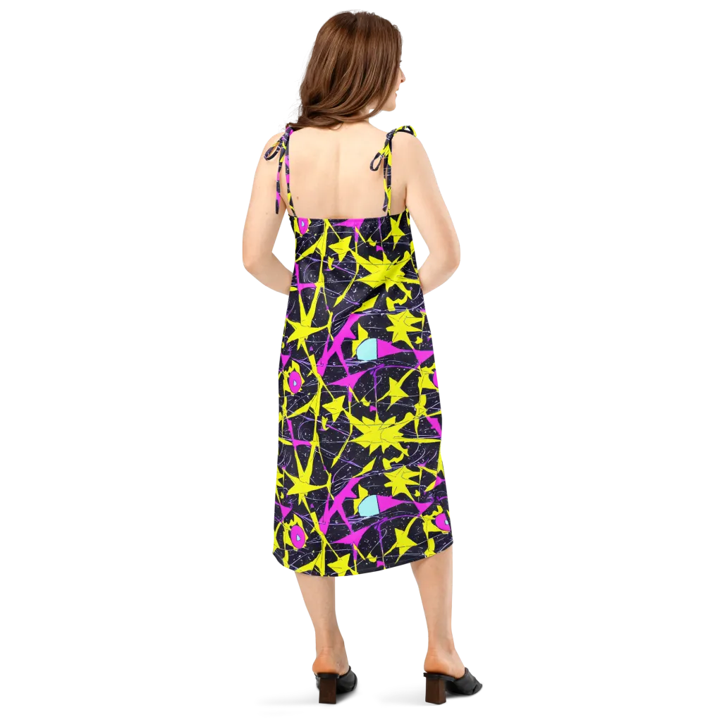 Ultraviolet Fracture on Slip Dress — Back