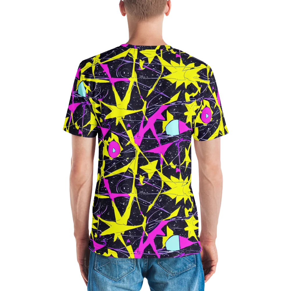Ultraviolet Fracture on Men's Crew Neck T-Shirt — Back