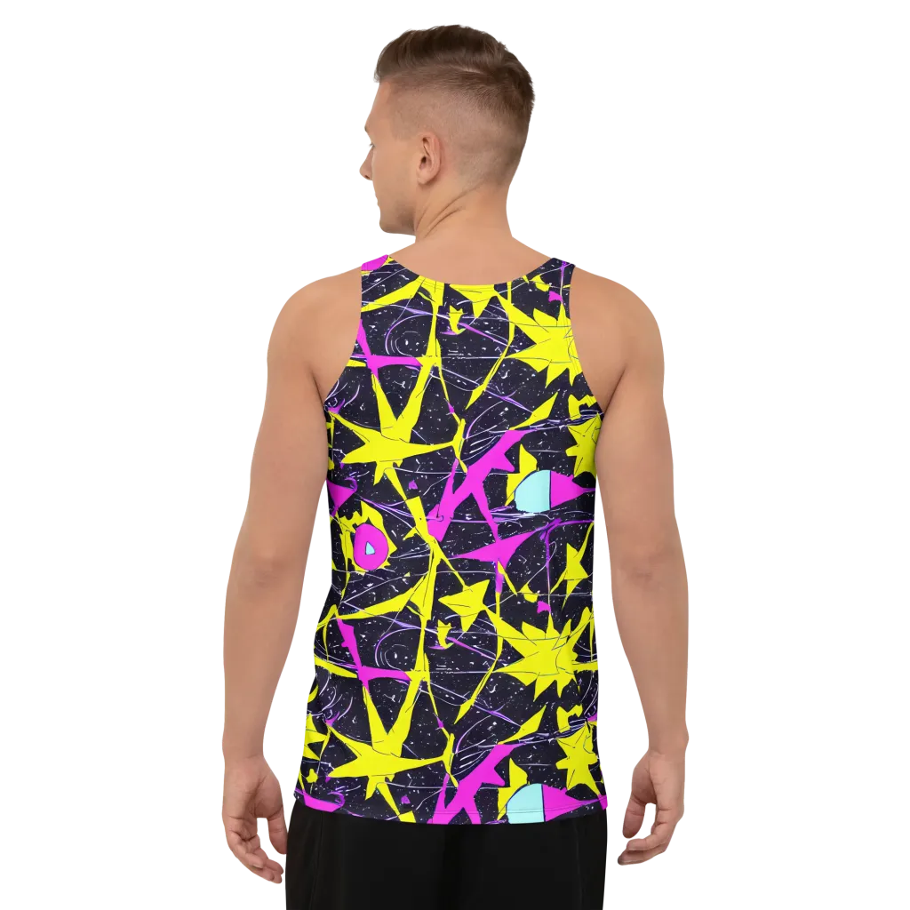 Ultraviolet Fracture on Men's Tank Top — Back