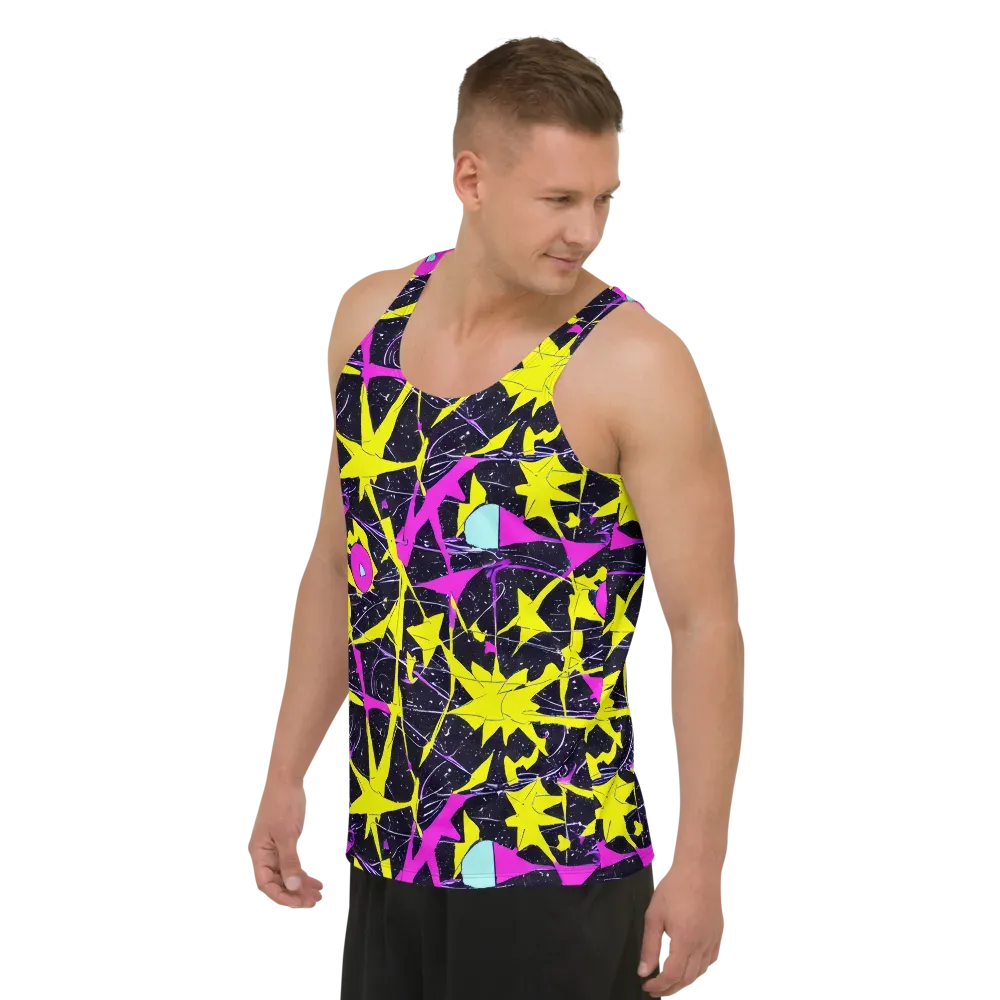 Ultraviolet Fracture on Men's Tank Top — Left Front