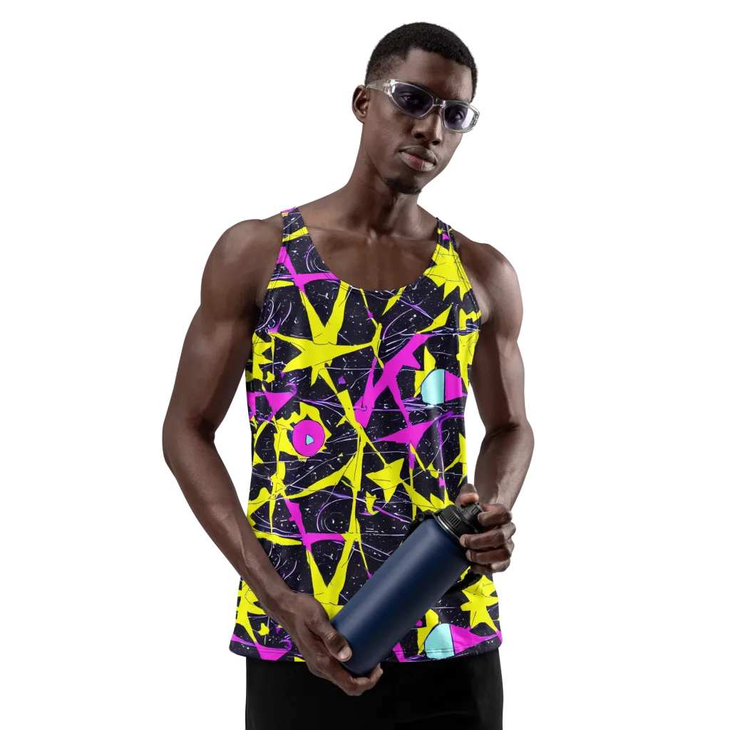 Ultraviolet Fracture on Men's Tank Top — Front