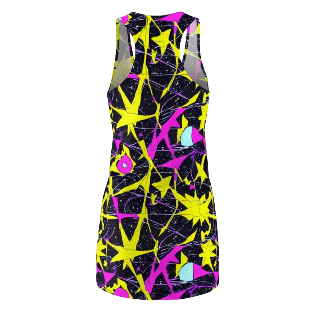 Ultraviolet Fracture on Racerback Dress — Back