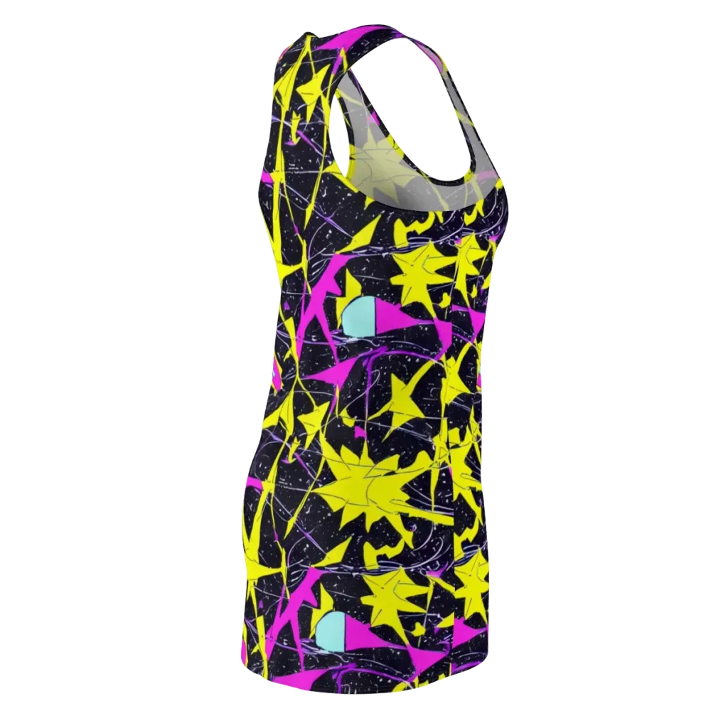 Ultraviolet Fracture on Racerback Dress — Back Side