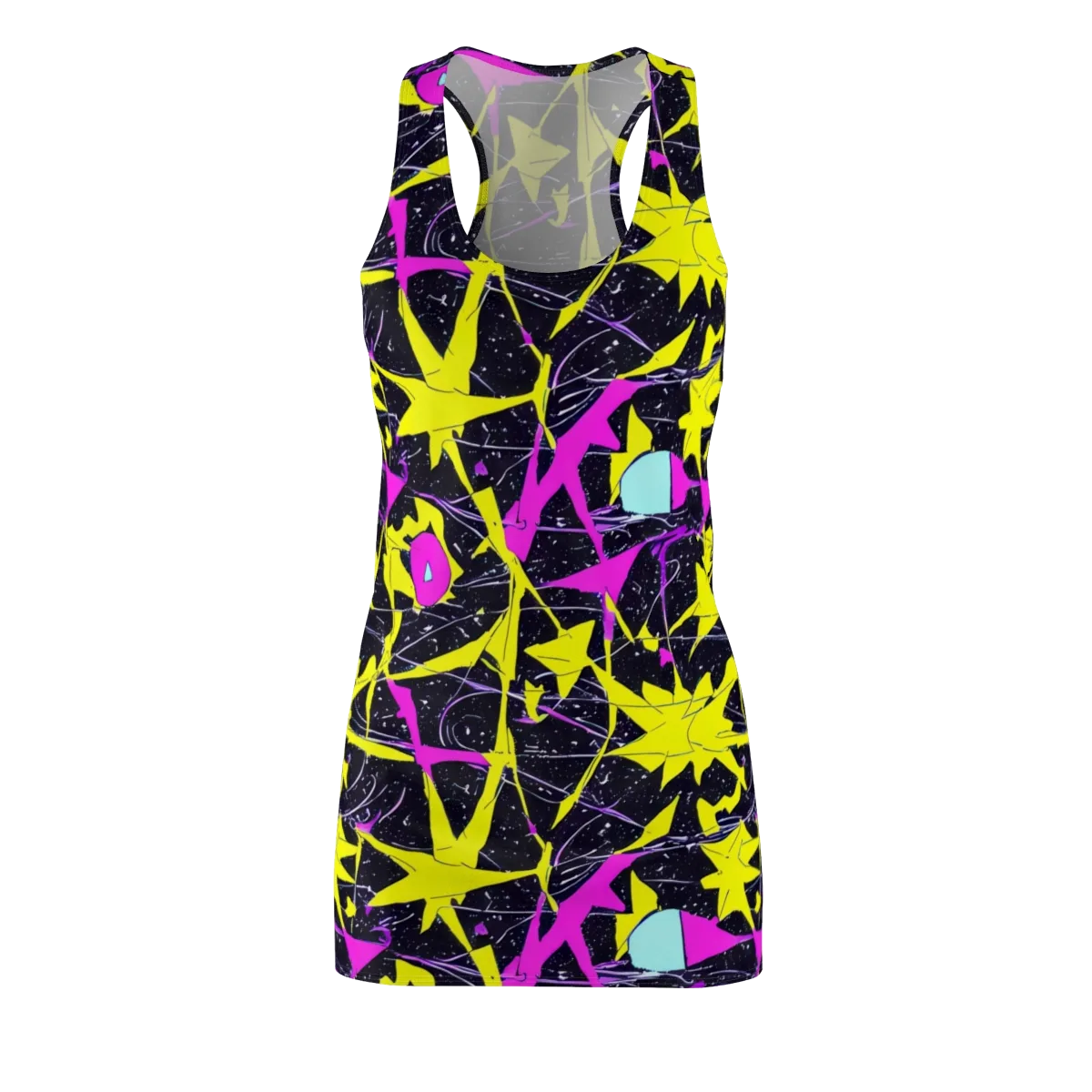Ultraviolet Fracture on Racerback Dress — Front