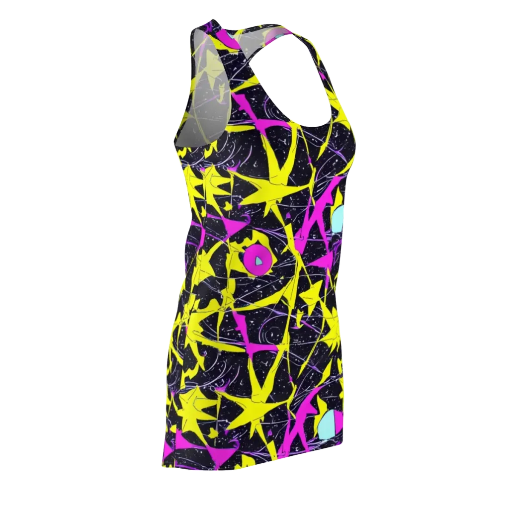 Ultraviolet Fracture on Racerback Dress — Front Side