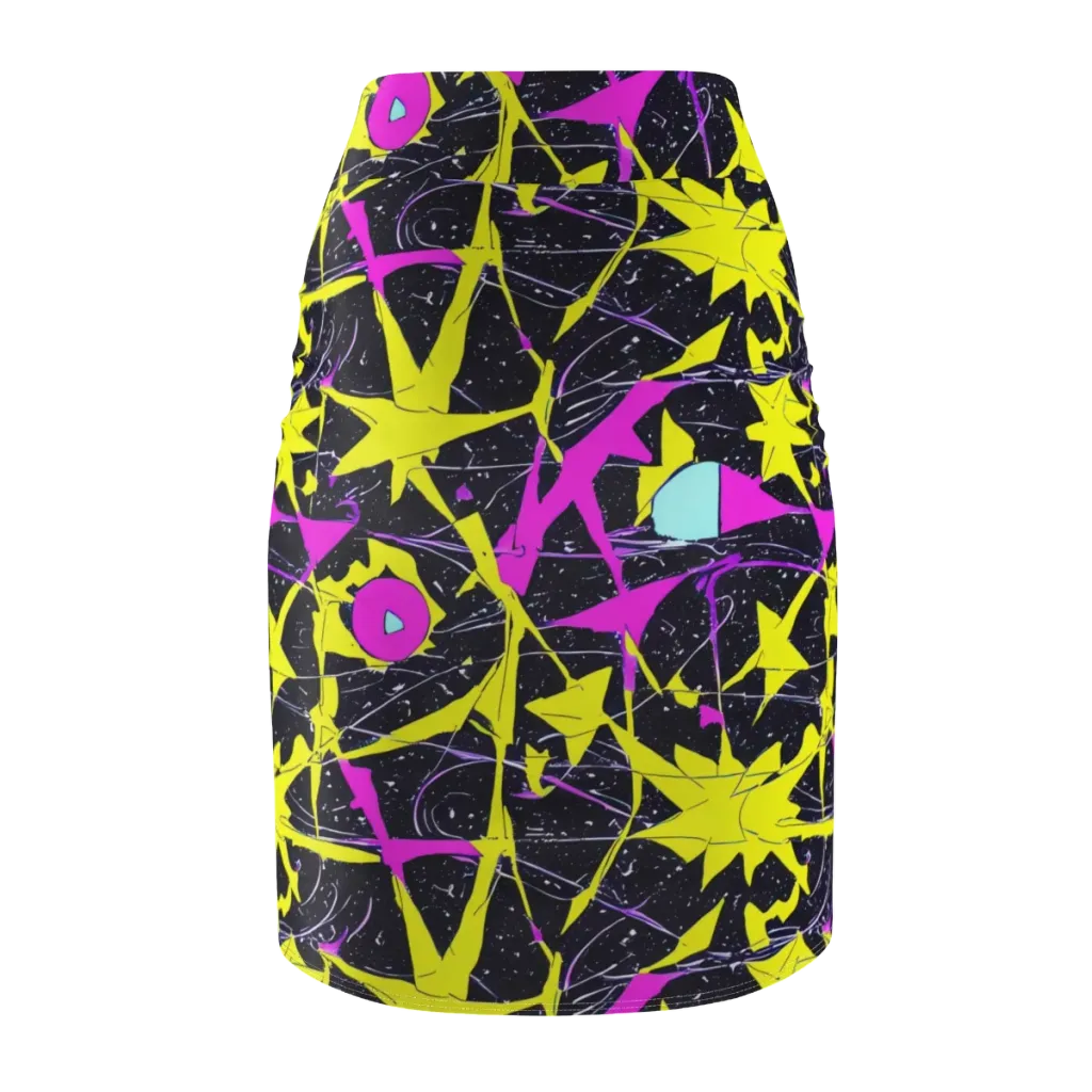 Ultraviolet Fracture on Pencil Skirt — Back
