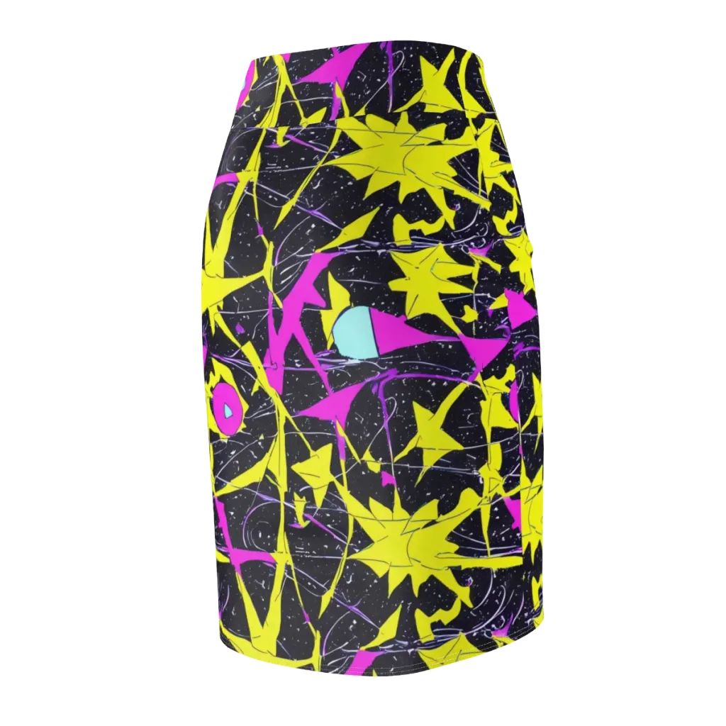Ultraviolet Fracture on Pencil Skirt — Back Side