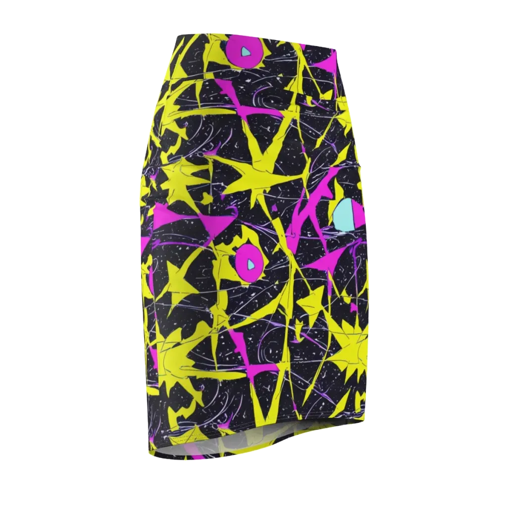 Ultraviolet Fracture on Pencil Skirt — Front Side