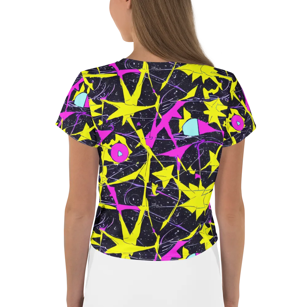 Ultraviolet Fracture on Crop Tee — Back