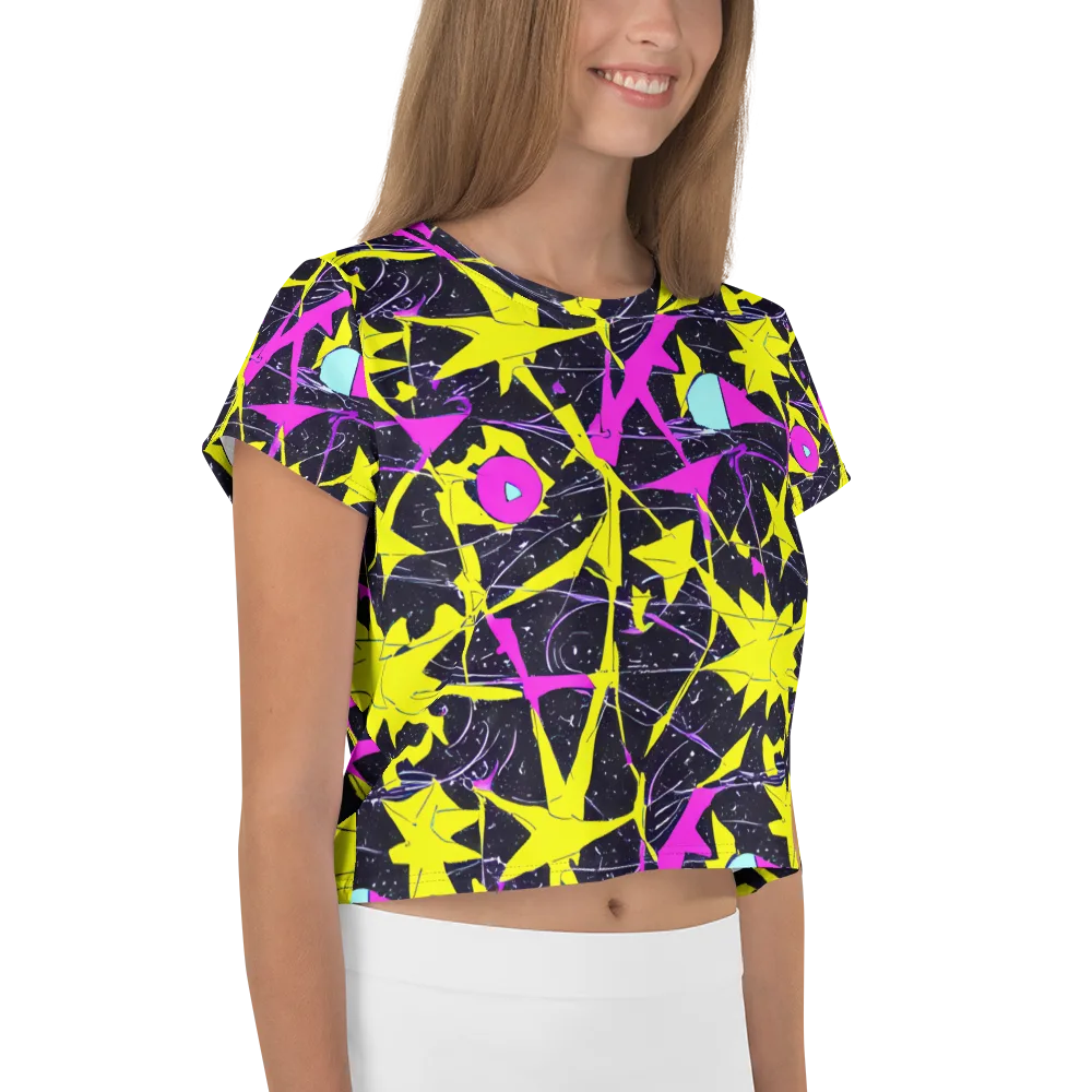 Ultraviolet Fracture on Crop Tee — Right