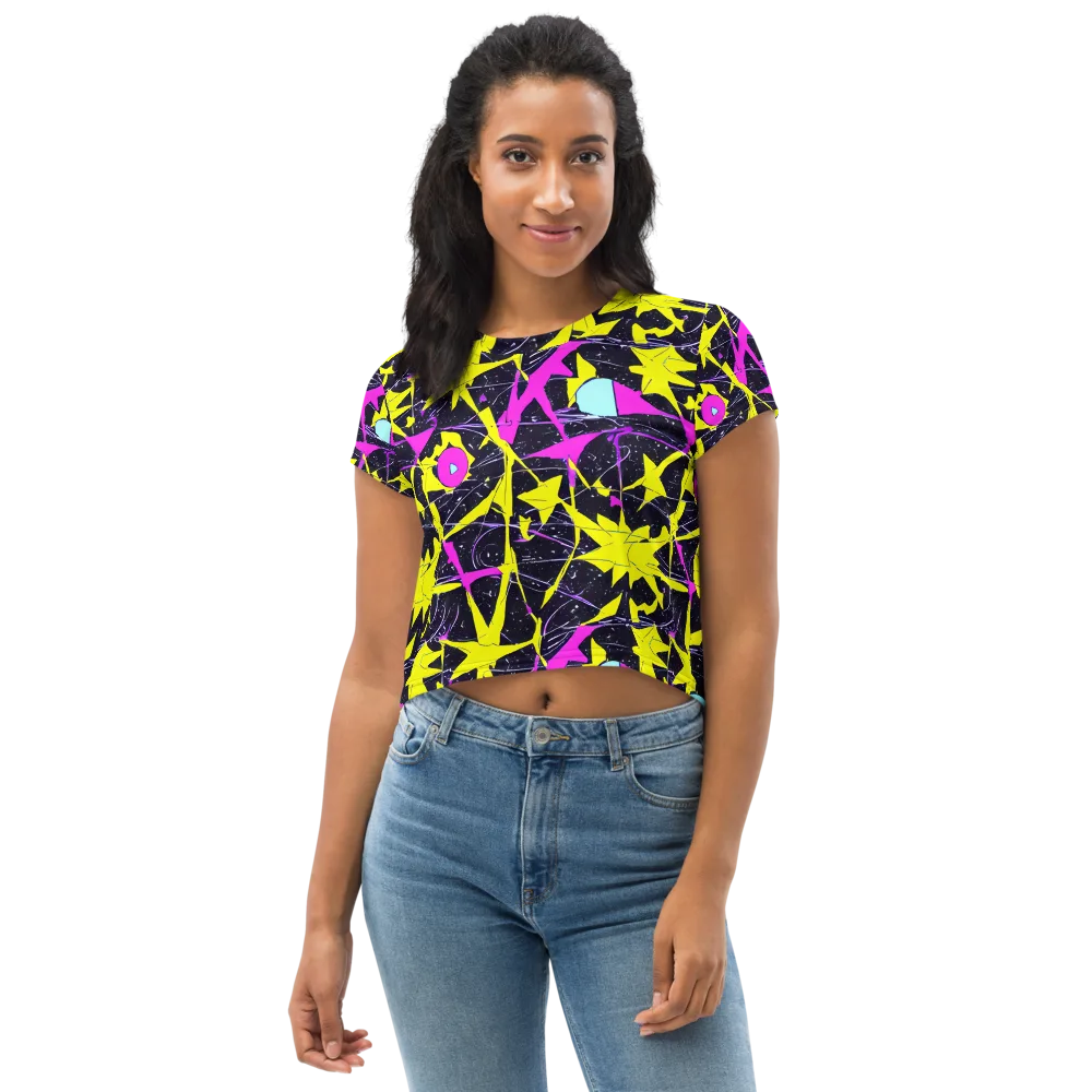Ultraviolet Fracture on Crop Tee — Front