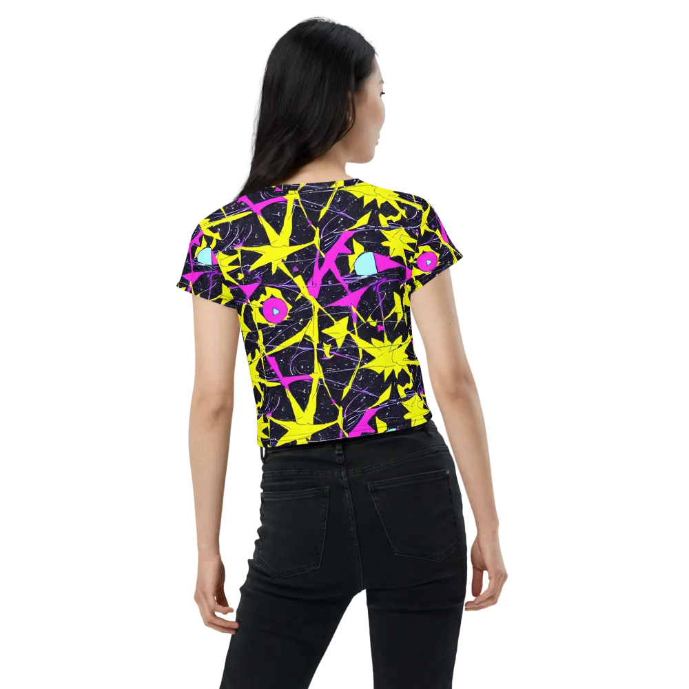 Ultraviolet Fracture on Crop Tee — Back