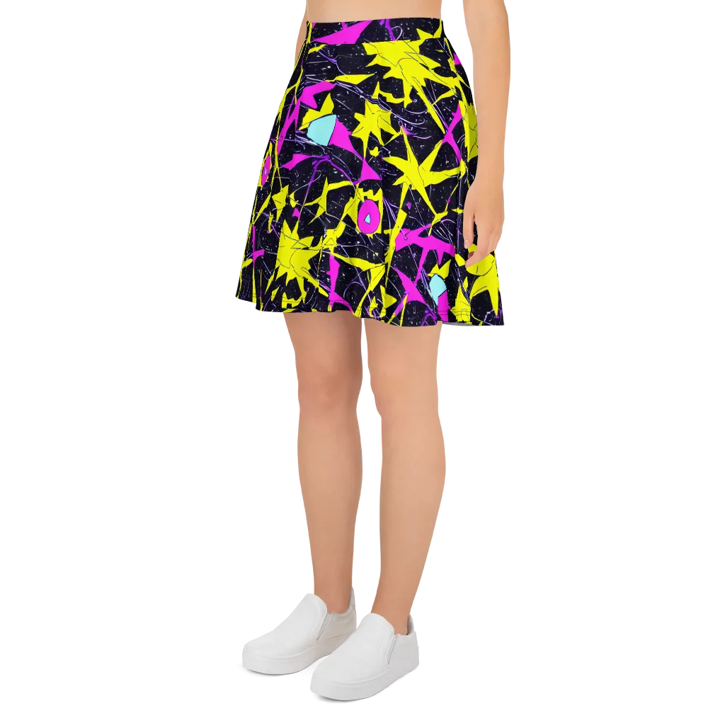 Ultraviolet Fracture on Skater Skirt — Left