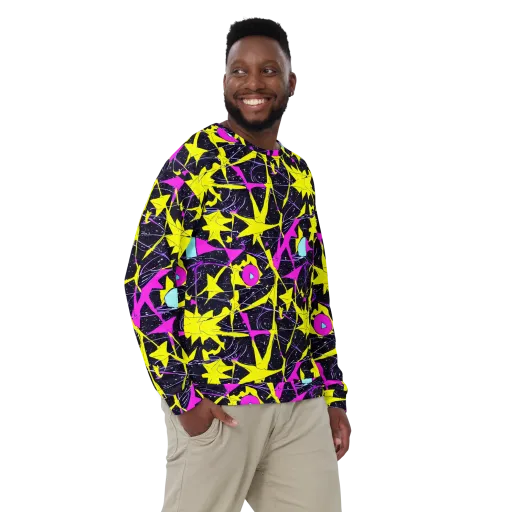 Ultraviolet Fracture on a Sweatshirt