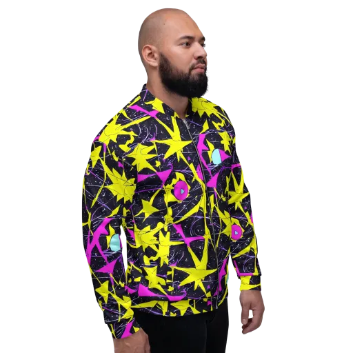 Ultraviolet Fracture on a Bomber Jacket