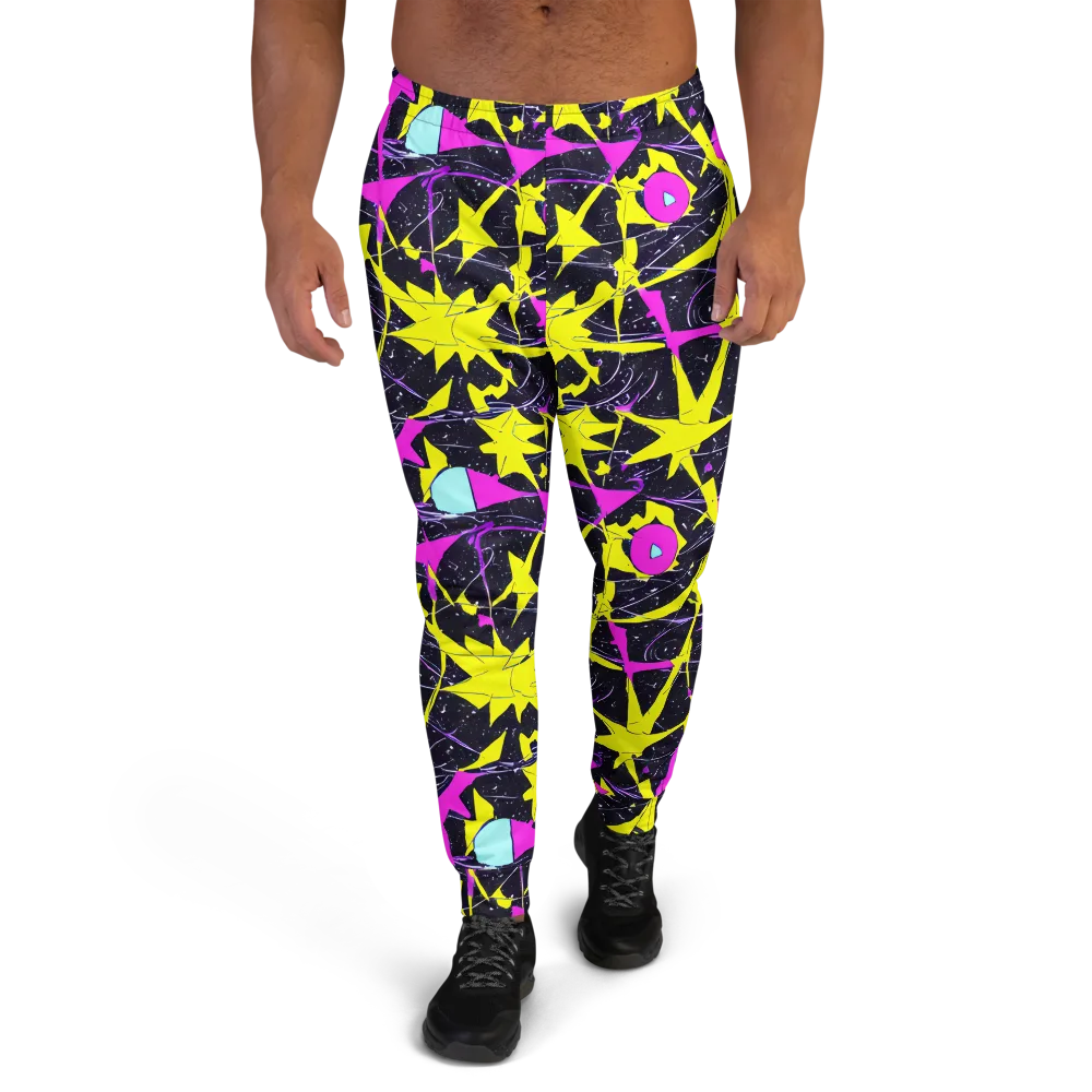 Ultraviolet Fracture on Men's Joggers — Front