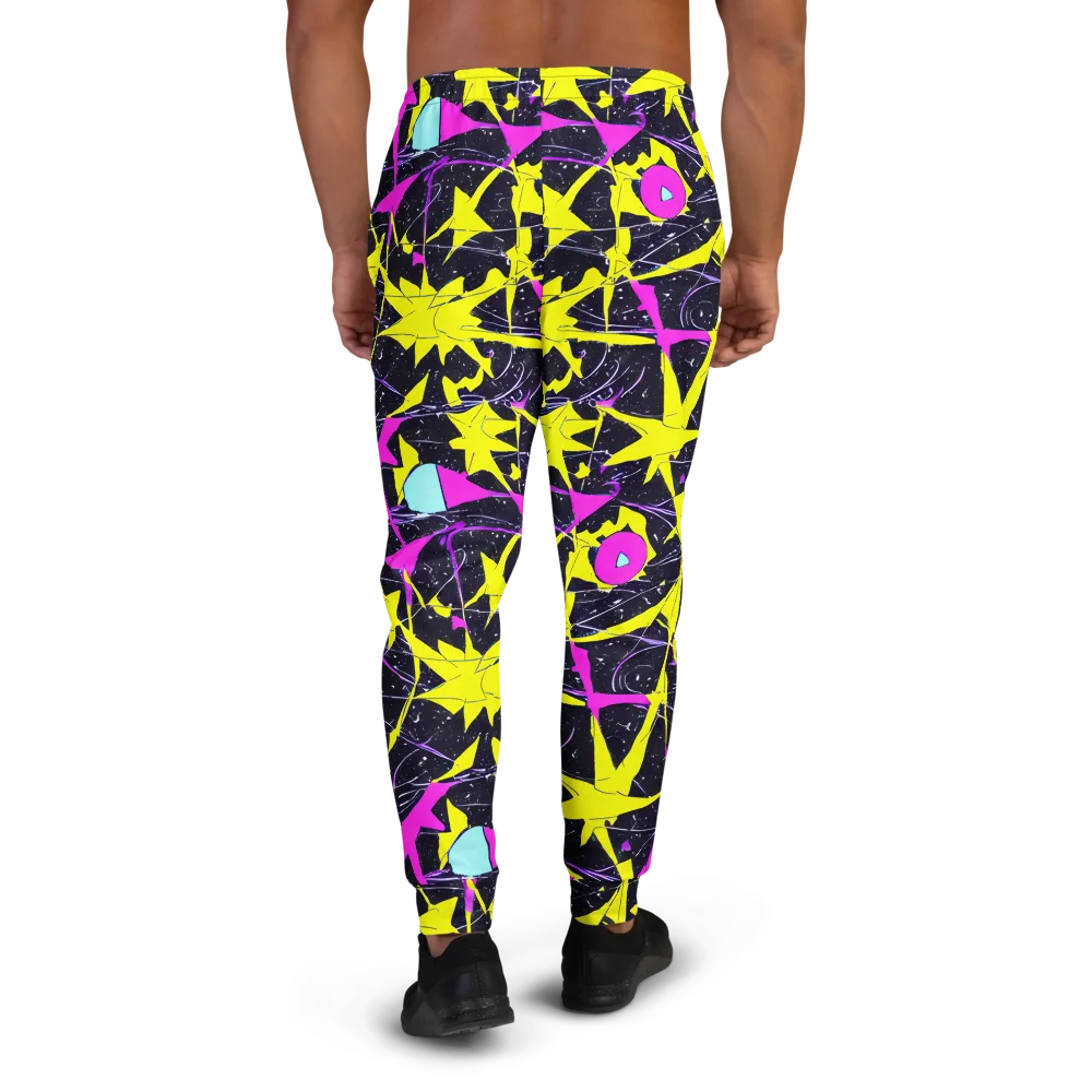 Ultraviolet Fracture on Men's Joggers — Back