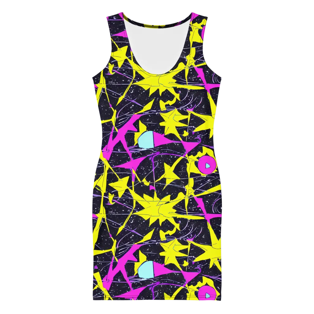 Ultraviolet Fracture on Bodycon Dress — Front